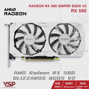 VGA UNIKA RADEON RX 580 SNIPER 8GD5 V2 – WHITE