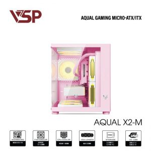 VỎ CASE MÁY TÍNH AQUAL X2-M PINK