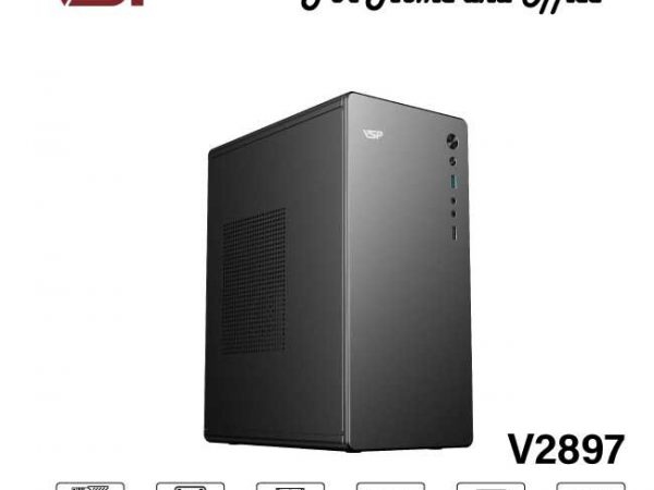 Vỏ Case VSP V2897 (MidTower | Màu Đen | No Fan)