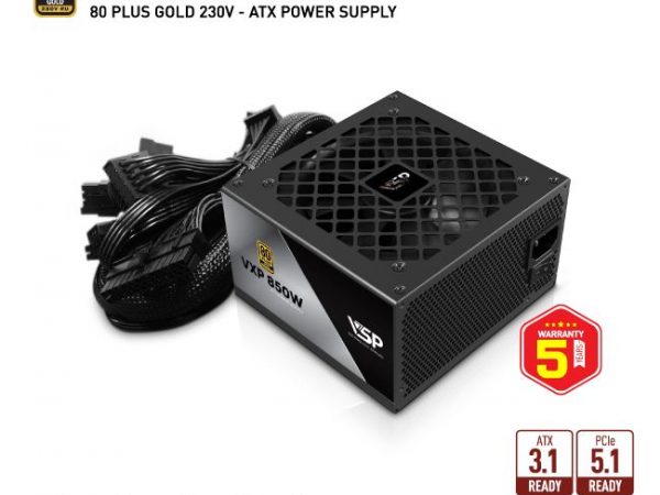 Bộ nguồn VSP VXP850SGVN – 80 Plus Gold – 850W – Straight Line