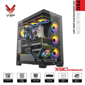 Case VSP Pro gaming ATX – X90 Premium led light ARGB
