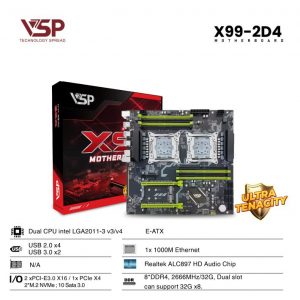 BO MẠCH CHỦ | MAINBOARD VSP X99 – 2D4