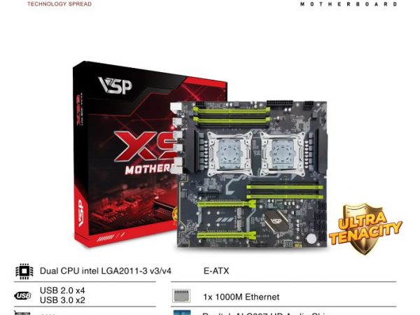 BO MẠCH CHỦ | MAINBOARD VSP X99 – 2D4