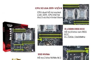 BO MẠCH CHỦ | MAINBOARD VSP X99 – 2D4